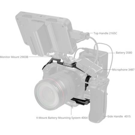 SmallRig 4978 - klatka operatorska do Canon EOS R5 Mark II_Przykładowy set_2